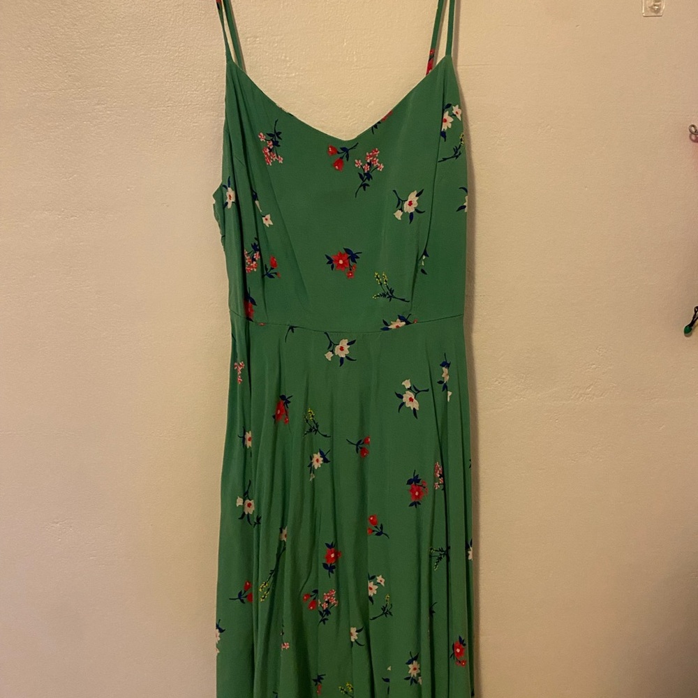 Old Navy Green Floral Maxi Dress